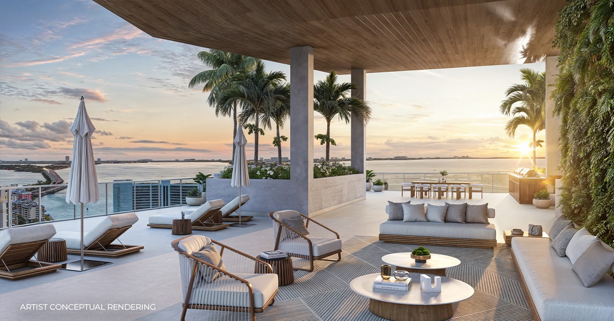 One Park West Sarasota Rooftop Rendering